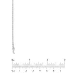 Diamond 16" Tennis Necklace 2-3/8tcw - 14K White Gold 16-Inch - by Dazyle