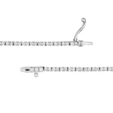 Diamond 18" Tennis Necklace 2-3/8tcw - 14K White Gold 18-Inch - by Dazyle