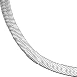 Sterling Silver Herringbone Chain - Sterling Silver - 18.0 Inch - by Dazyle