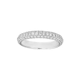 Pave Diamond Stackable Band (7/8tcw) in White Gold - 14K White Gold - by Dazyle