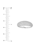 Diamond Pave Dome Ring (White Gold) - 14K White Gold, - by Dazyle
