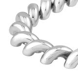 Sterling Silver San Marco Link Bracelet - Sterling Silver - 7.25 inches - by Dazyle