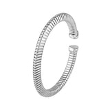 6mm Sterling Silver Flexible Tubogas Bangle - Sterling Silver