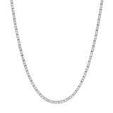 Diamond 16" Tennis Necklace 2-3/8tcw - 14K White Gold 16-Inch - by Dazyle