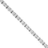 Diamond 18" Tennis Necklace 2-3/8tcw - 14K White Gold 18-Inch - by Dazyle