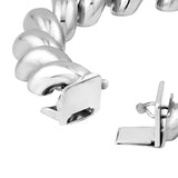 Sterling Silver San Marco Link Bracelet - Sterling Silver - 7.25 inches - by Dazyle