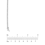 Diamond Tennis Necklace | 14K White Gold | 5-1/3tcw Diamonds | 2mm Diamond Size | 16 inches - 14K White Gold - 16" - by Dazyle