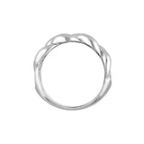 Sterling Silver Curb Chain Ring - Elegant Style | Chic Design | Available in Sizes 6, 7, and 8 - Sterling Silver