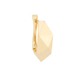Geometric Dome Earrings - 14K Yellow Gold - by Dazyle