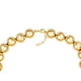 14K Yellow Gold 12mm Beaded Bracelet - 8.5 inches - by Dazyle