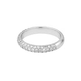 Pave Diamond Stackable Band (7/8tcw) in White Gold - 14K White Gold - by Dazyle