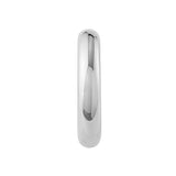 Polished Open Hoop Earrings | 14K White Gold | 6mm x 30mm - by Dazyle