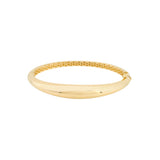 Polished Dome Bangle | Box Lock | 14K White Gold | Bracelet - by Dazyle