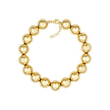 14K Yellow Gold 12mm Beaded Bracelet - 8.5 inches - by Dazyle