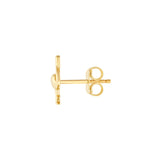 Flamingo Stud Earrings | 14K Yellow Gold | Sweet - by Dazyle