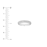 Pave Diamond Stackable Band (7/8tcw) in White Gold - 14K White Gold - by Dazyle