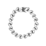 Sterling Silver San Marco Link Bracelet - Sterling Silver - 7.25 inches - by Dazyle