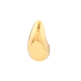 Small Teardrop Dome Earrings - 14K Yellow Gold - by Dazyle