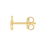 Starfish Stud Earrings - 14K Yellow Gold - by Dazyle