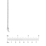 Diamond 16' Tennis Necklace 4-1/4tcw Classic & Sparkling Cable Chain 14K White Gold - by Dazyle