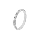 Diamond Pave Stackable Band 0.58ctw 14K White Gold - by Dazyle