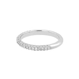 Diamond Pave Stackable Band 0.58ctw 14K White Gold - by Dazyle