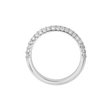 Pave Diamond Stackable Band (7/8tcw) in White Gold - 14K White Gold - by Dazyle