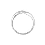 Sterling Silver Polished Bypass Ring - Sterling Silver - by Dazyle