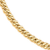 14K Yellow Gold Cable Chain Necklace - Pear Shape Lobster Clasp - 18 Inches Long - by Dazyle