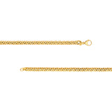 14K Yellow Gold Cable Chain Necklace - Pear Shape Lobster Clasp - 18 Inches Long - by Dazyle