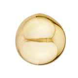 Polished Button Earrings | 14K Yellow Gold | Omega Back | Elegant Earrings - 14K Yellow Gold