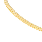 14K Yellow Gold Fluted Hinge Weave Bangle Bracelet - 14K Yellow Gold - by Dazyle