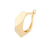 Geometric Dome Earrings - 14K Yellow Gold - by Dazyle