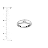 Sterling Silver Polished Dome Graduated Ring - by Dazyle
