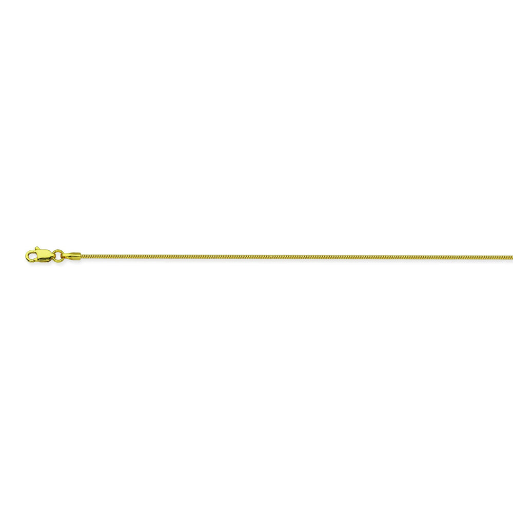 14K Yellow Gold 1.4 Snake Chain in 16 inch, 18 inch, 20 inch, & 24 inch