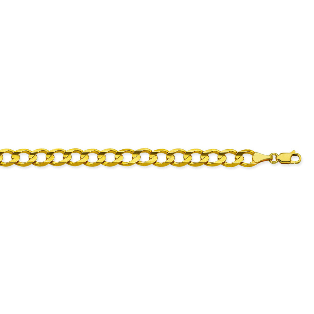10K Yellow Gold 4.75 Curb Chain in 8 inch, 18 inch, 20 inch, 22 inch, 24 inch, & 30 inch