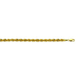 14K Yellow Gold 4 Light Rope Chain in 8 inch, 18 inch, 20 inch, 22 inch, 24 inch, & 30 inch