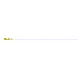 14K Yellow Gold 1.1 Franco Chain in 16 inch, 18 inch, 20 inch, & 24 inch