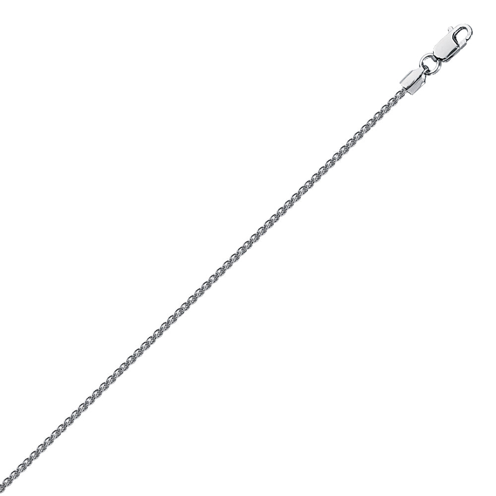 925 Sterling Silver 1.02 Wheat Chain in 16 inch, 18 inch, 20 inch, & 24 inch