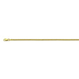 18K Yellow Gold 1.82 Wheat Chain in 16 inch, 18 inch, & 20 inch