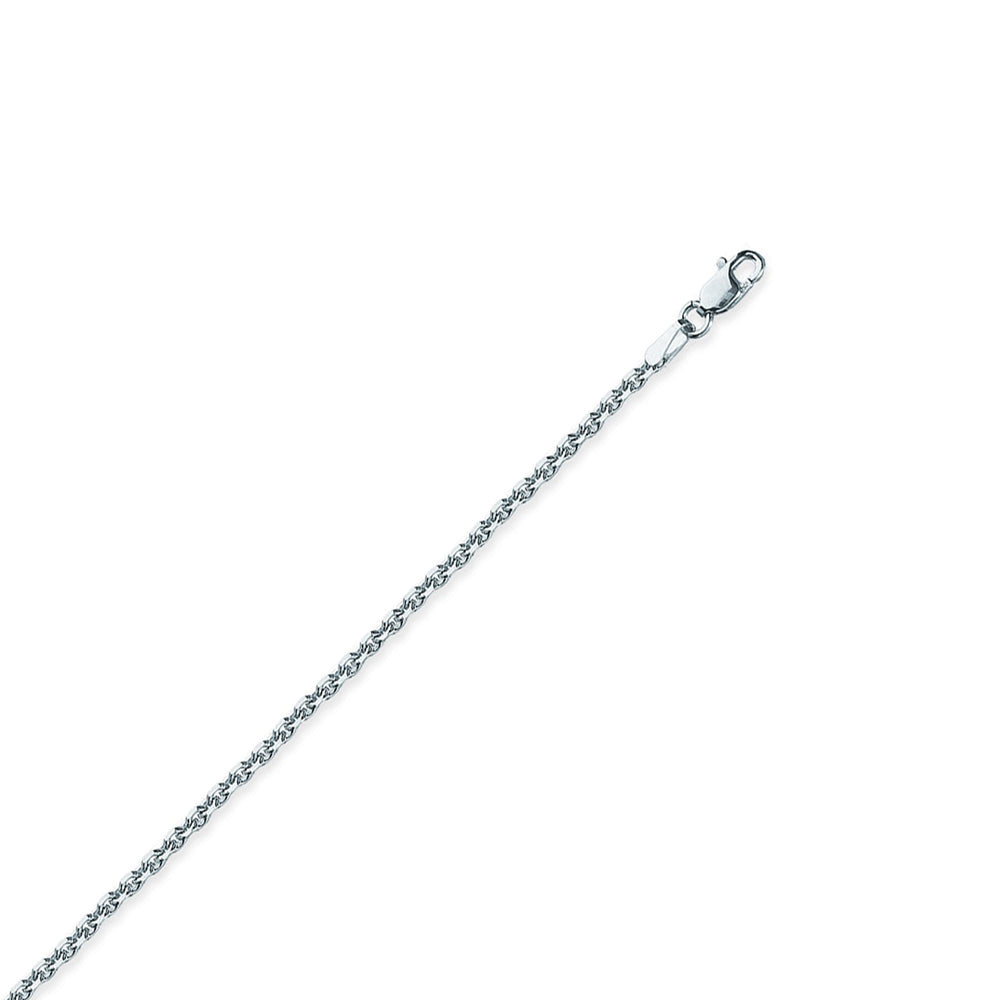 Sterling Silver Cable Chain Anklet 10" length