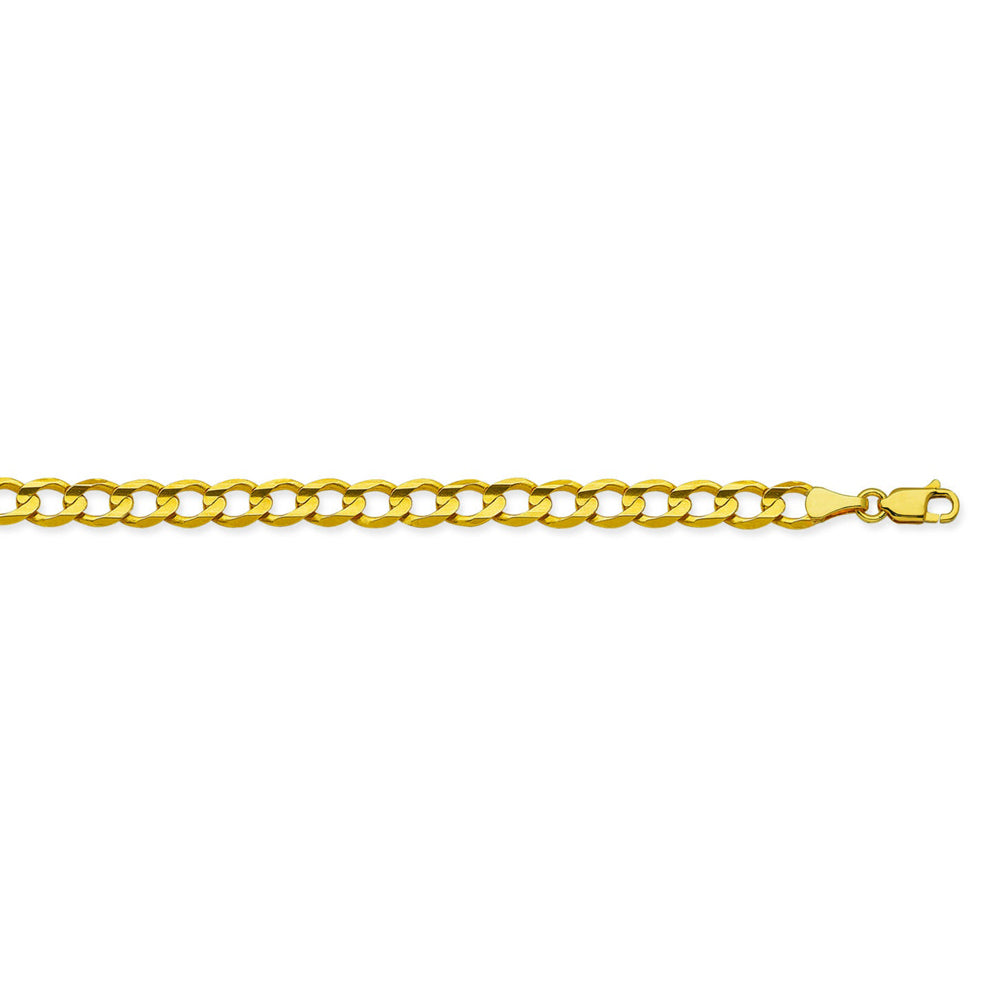 10K Yellow Gold 3.9 Curb Chain in 8 inch, 18 inch, 20 inch, 22 inch, & 24 inch