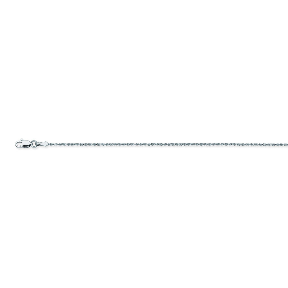 14K White Gold 1.05 Diamond Cut Rope Chain in 18 inch, 20 inch, 22 inch, & 24 inch