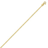 14K Yellow Gold 1.1 Mariner Chain in 16 inch, 18 inch, 20 inch, & 22 inch