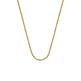 14K Yellow Gold Rope Chain Anklet 10