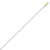 14K Two Tone Gold Constellation Style Chain in 16 inch, 18 inch, 20 inch, & 24 inch