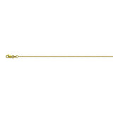 14K Yellow Gold 0.83 Round Wheat Chain in 16 inch, 18 inch, & 20 inch