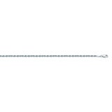 925 Sterling Silver 2 Diamond Cut Rope Chain in 16 inch, 18 inch, 20 inch, & 24 inch