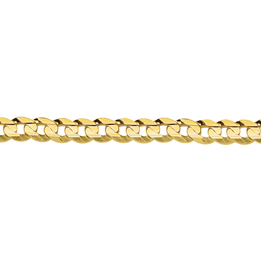10K Yellow Gold 5.8 Curb Chain in 16 inch, 20 inch, & 18 inch