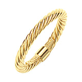 14K Yellow Gold Twisted Rope Ring